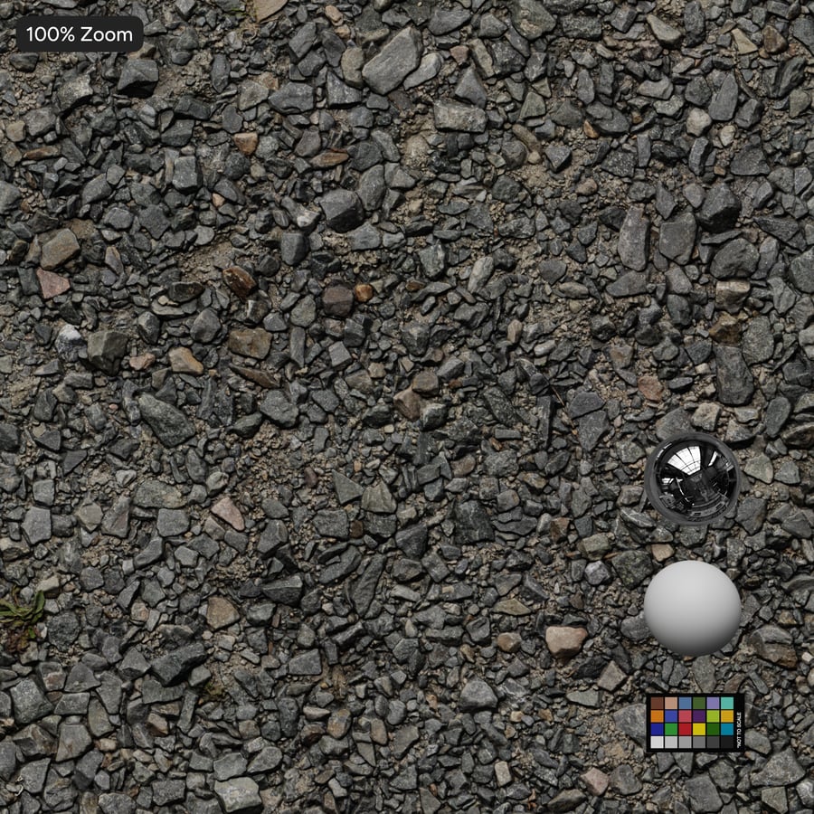 Texture de gros graviers