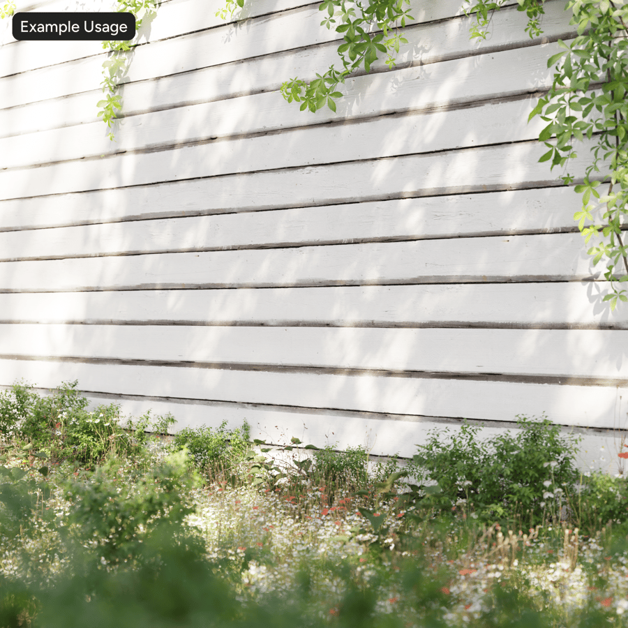 Texture murale en planches de bois peintes, blanc