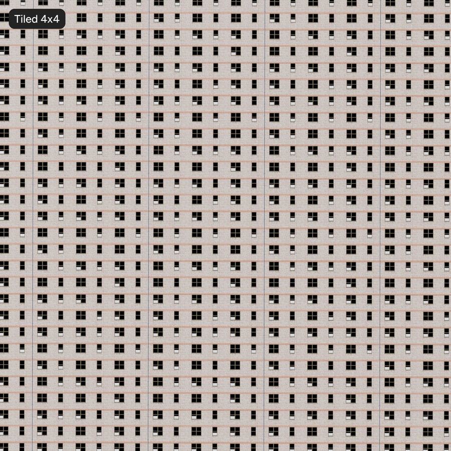 Modernistische Läuferverband-Ziegelfassade Textur, Beige