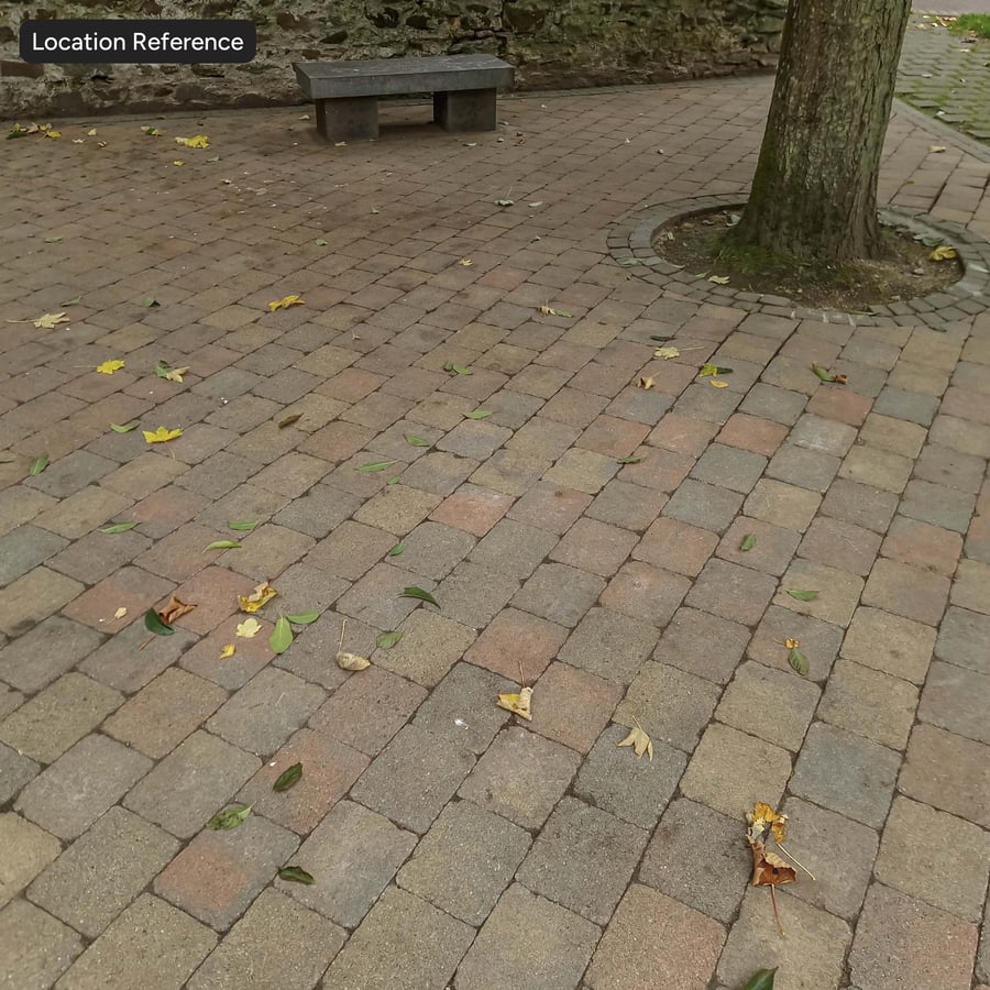 Worn Running Concrete Paver Texture, Beige