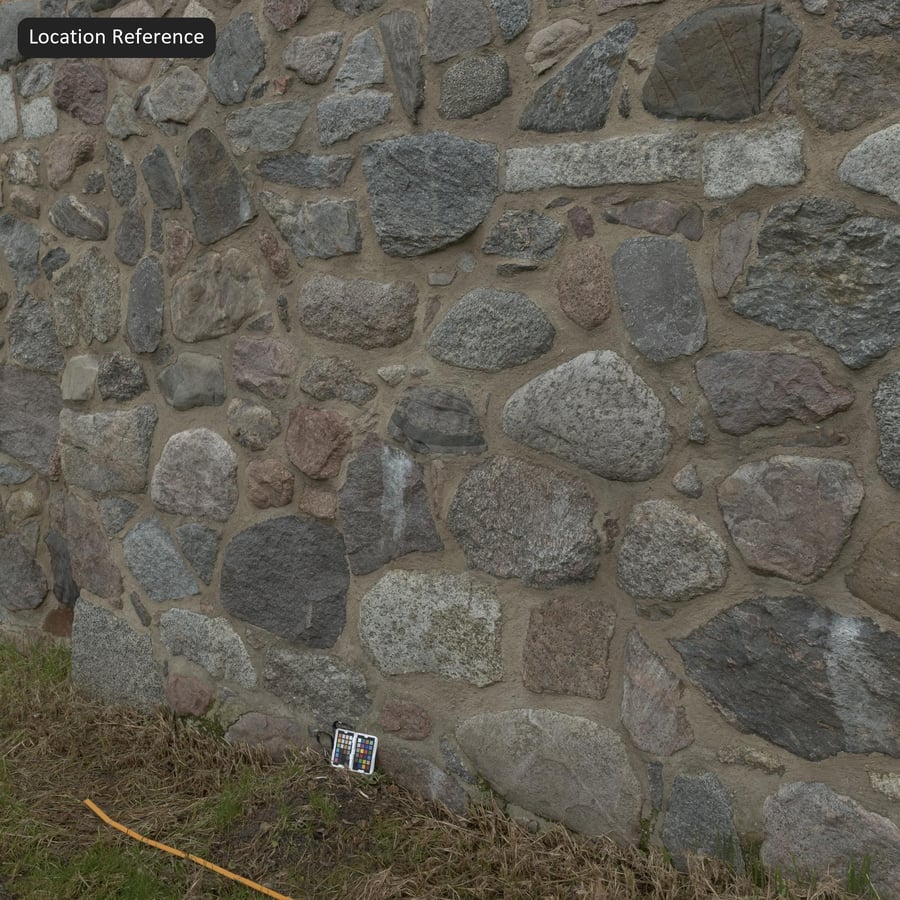 Stara mieszana tekstura kamiennej ściany z gruzu