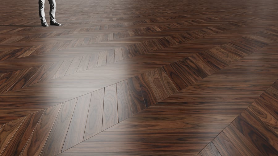 Chevron Walnut Wood Board Texture, Chocolate