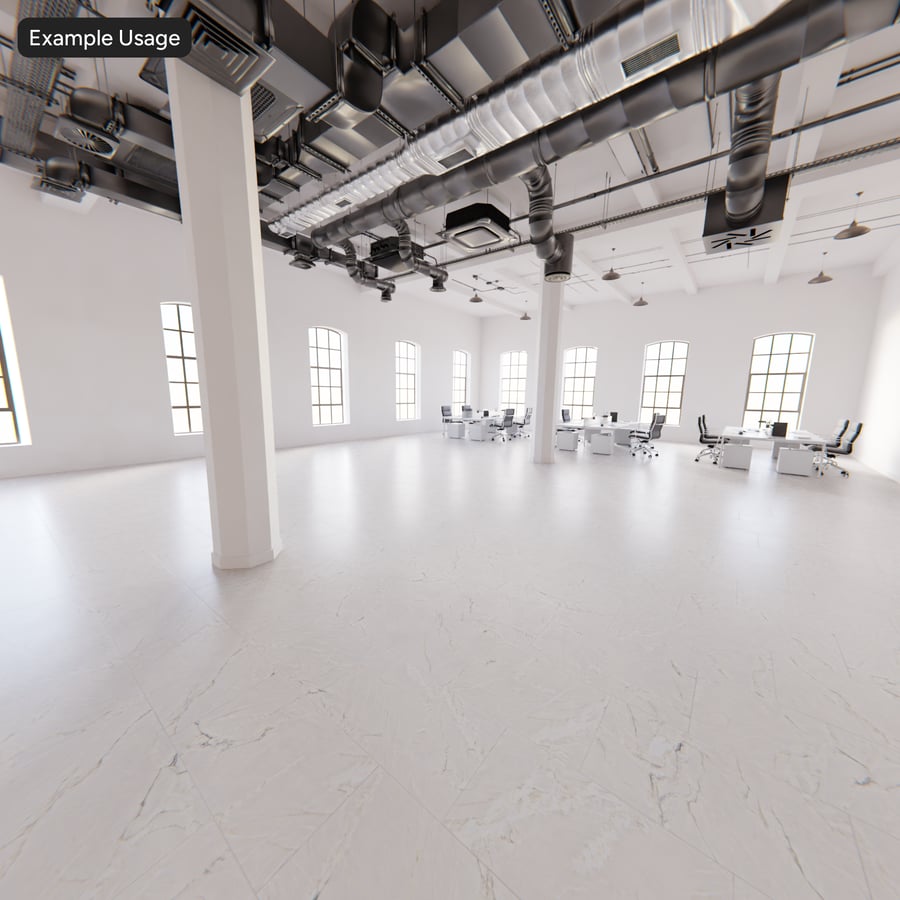 Rectangular Quartzite Matte Tile Texture, White