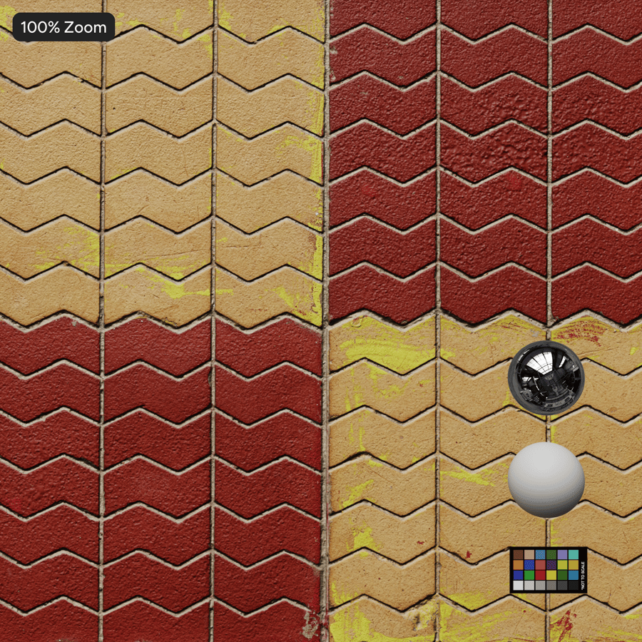 Textura de paver empilhado em ziguezague, quadriculado