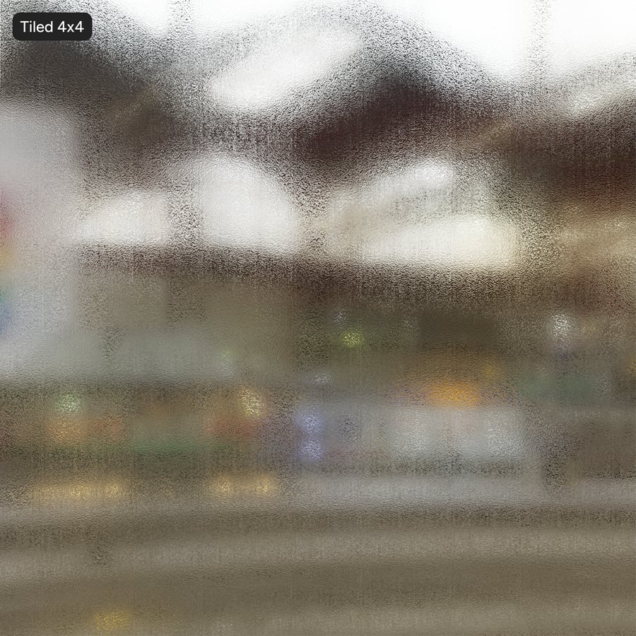 Textura de vidro decorativo em relevo