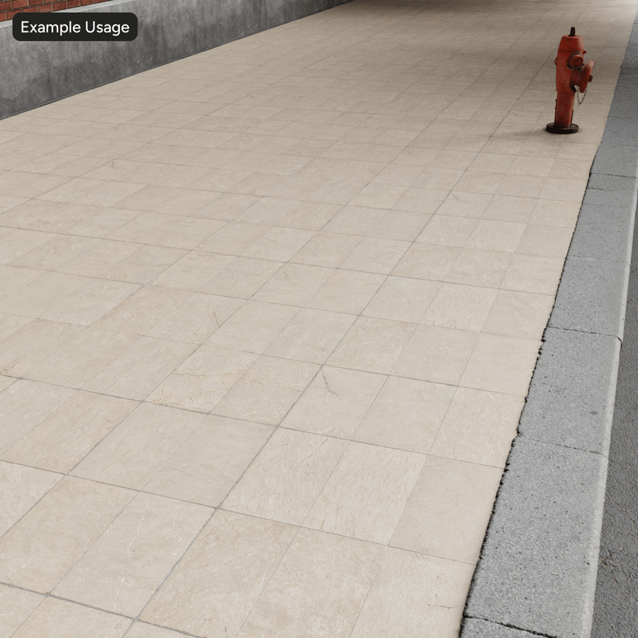 Worn Limestone Tile Texture