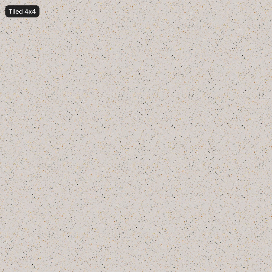 Speckled Pastel Rainbow Terrazzo Texture, White