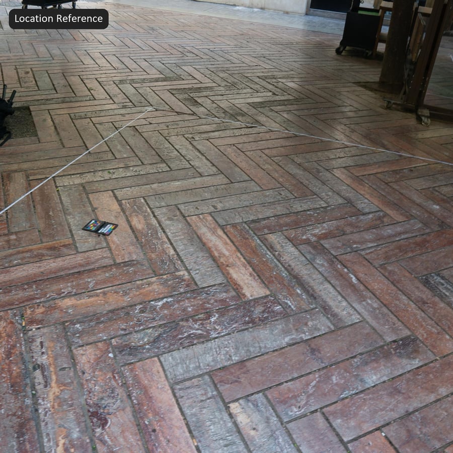 Texture de carreaux de travertin en chevrons
