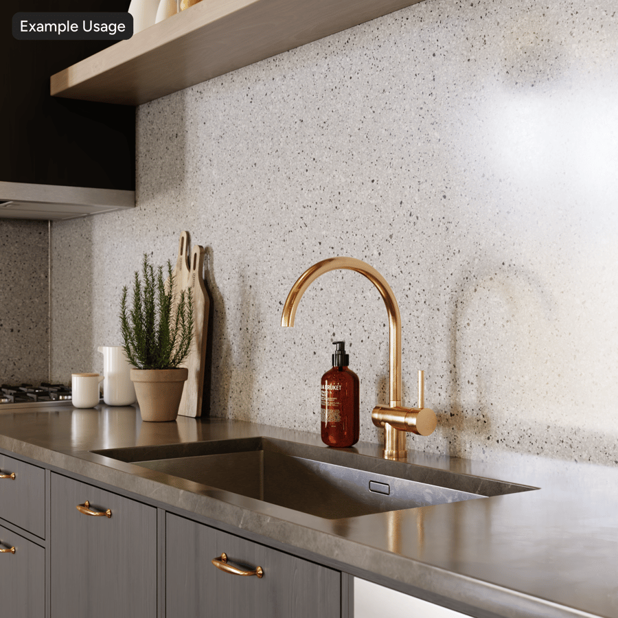 Textura Terrazzo com salpicos finos, cinza