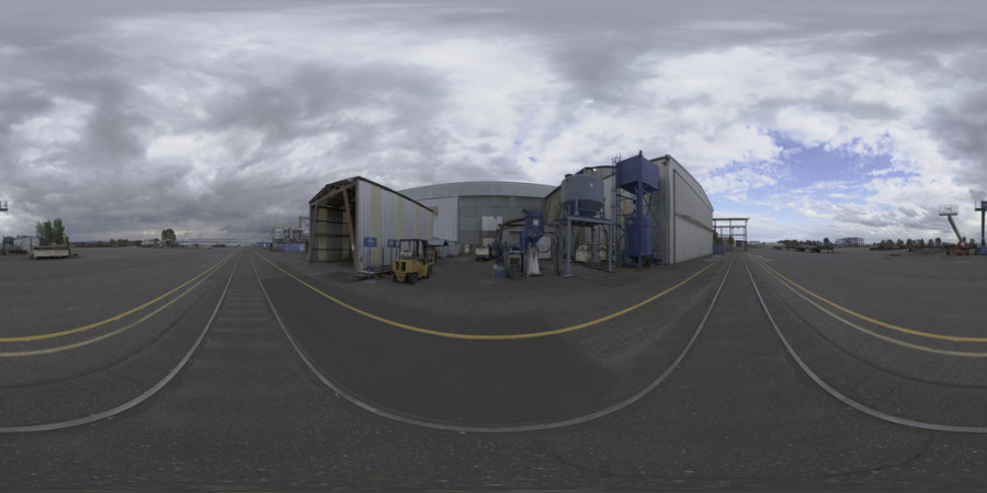Overcast Afternoon Warehouse Outdoor Sky HDRI