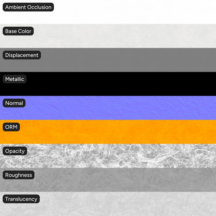 Textura leve de papel Lokta nepalês em bruto