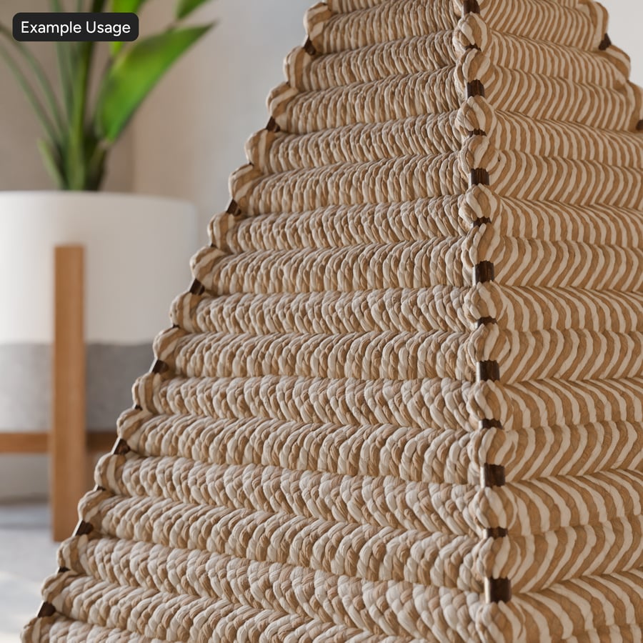 Textura de juta Chevron, castanho arejado