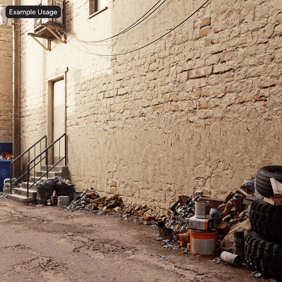 Old Plaster on Brick Wall Texture