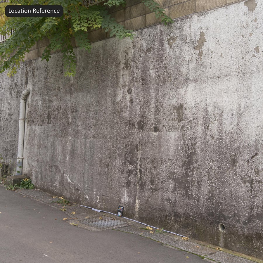 Texture murale en béton d'agrégats vieillis