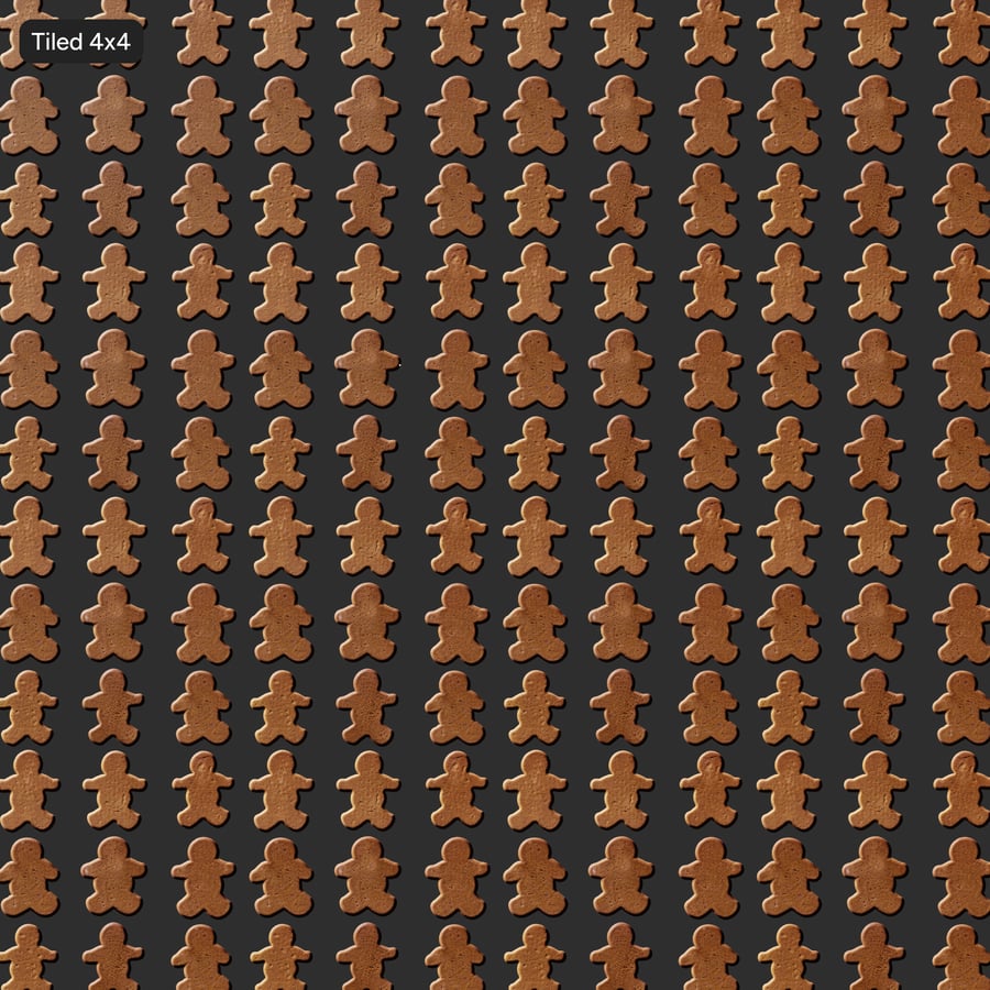 Textura de fundo com biscoito de gengibre grande