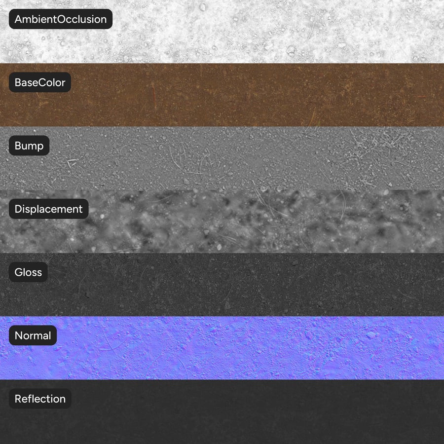 Rocky Dirt Texture, Brown