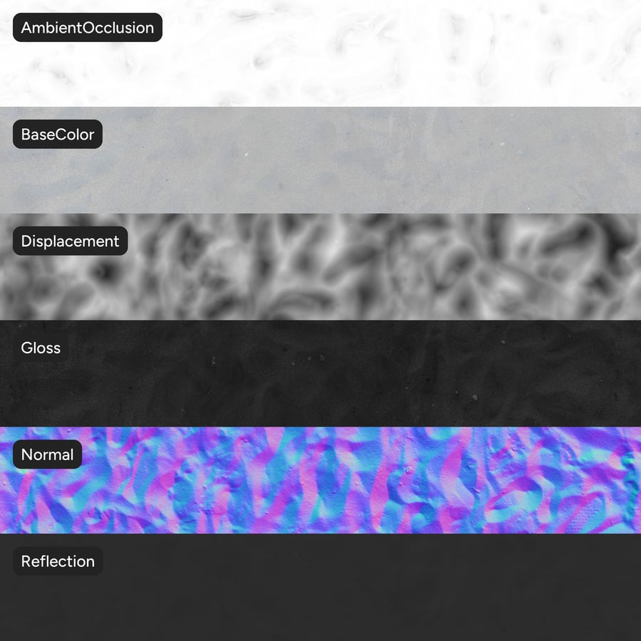 Volná vlnitá textura písku, bílá