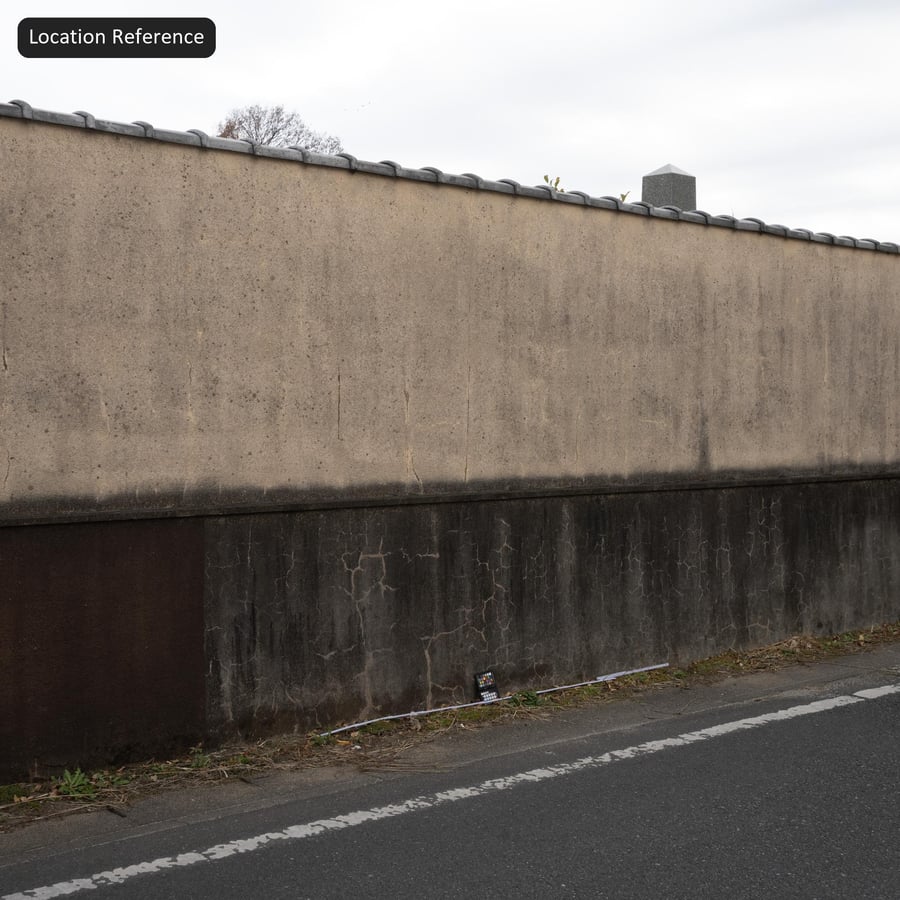 Weathered Two Tone Rendered Boundary Wall Texture, Beige