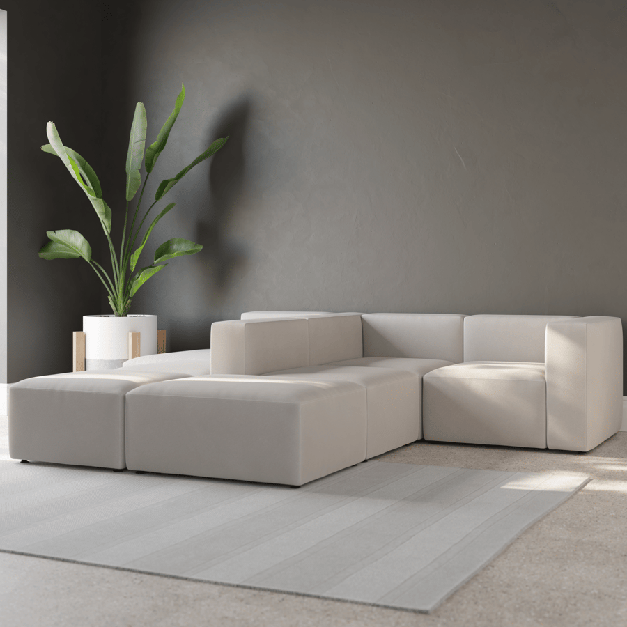 Sofá modular Axis, branco