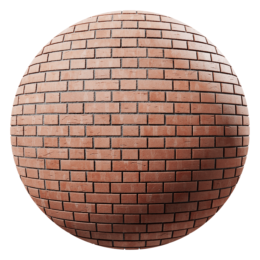 Flemish Bond Brick Texture, Red