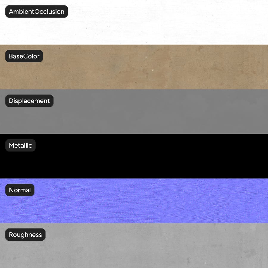 Broom Finish Matte Concrete Texture, Beige