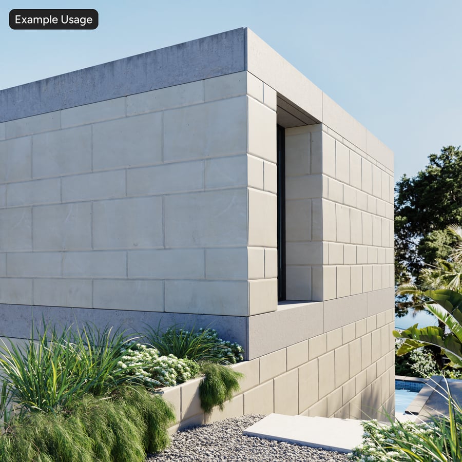 Limestone Matte Tile Wall Texture, Soft Ivory