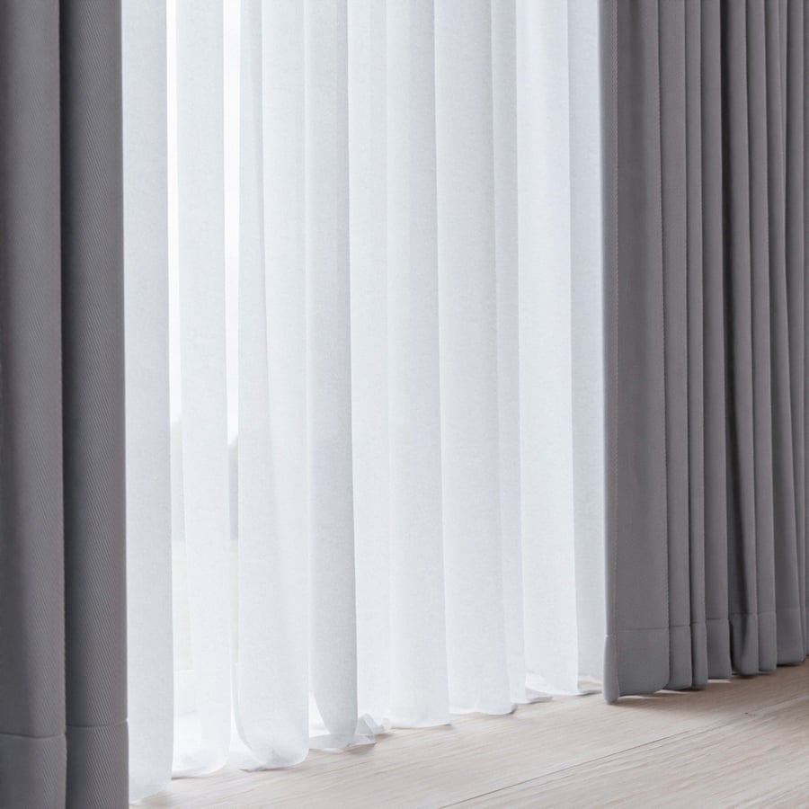 Tecido Jacquard Gráfico para Cortinas, Branco