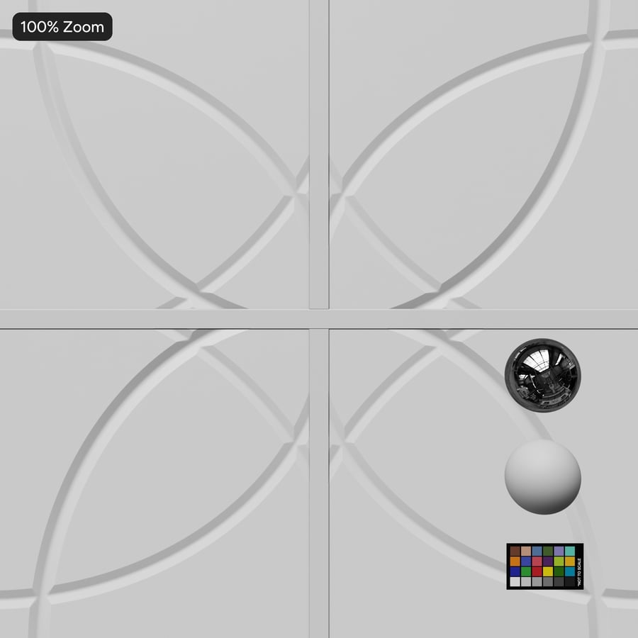 Geometric Patterned Vinyl Tile Ceiling Texture, White