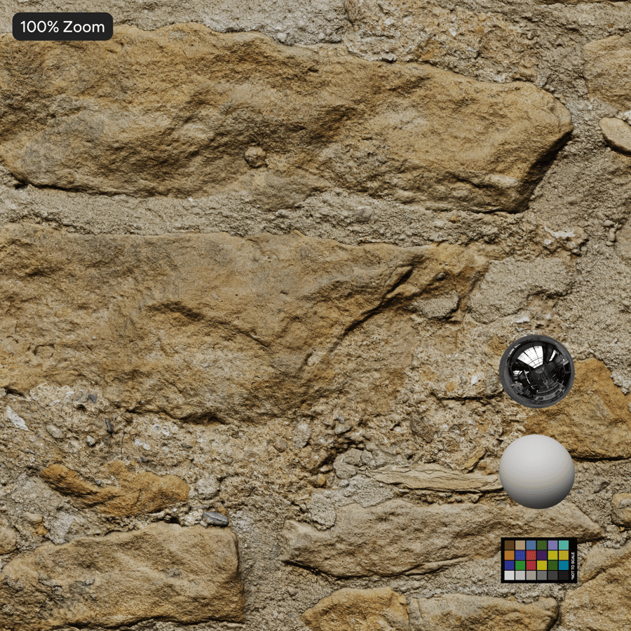 Old Rubble Stone Wall Texture