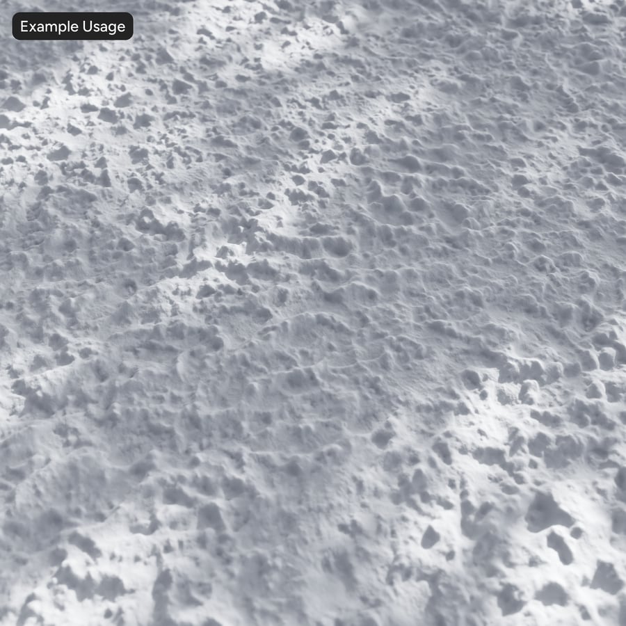 Textura de pegadas leves na neve