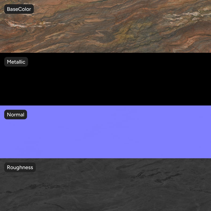 Textura de pedra quartzito polida, castanho fusão