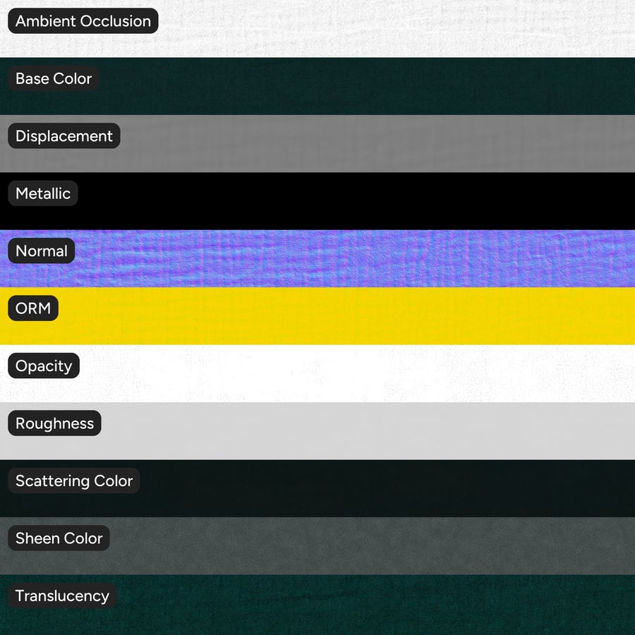 Gauze Fabric Texture, Green