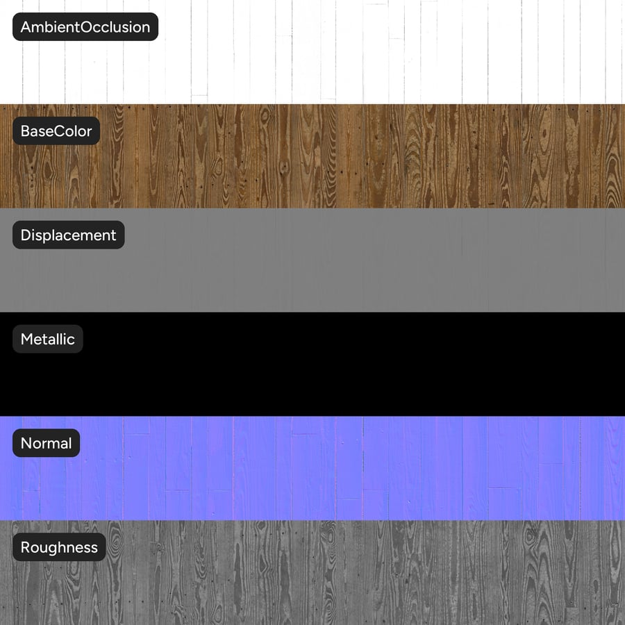Plain Sawn Oak Wood Board Texture, Bronze