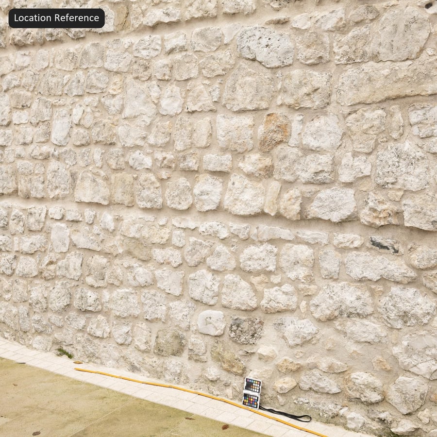 Muurtextuur van oude puinsteen, wit