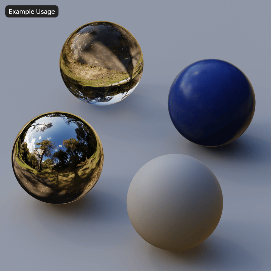 傍晚公園籃球場 HDRI，溫暖陽光