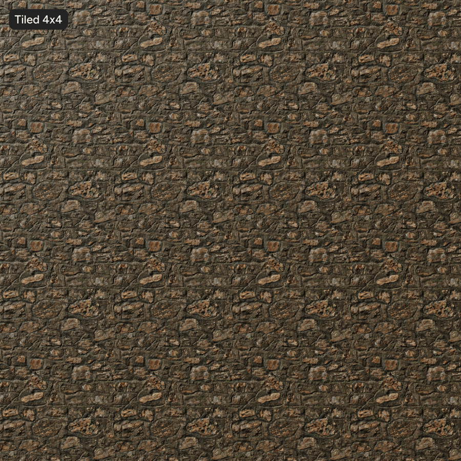 Texture Đá Vụn Rêu Phong