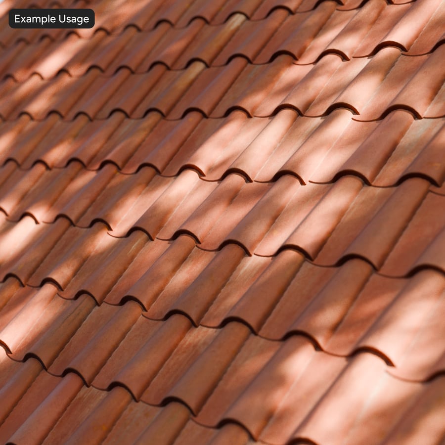 Swiss Terracotta Roof Tiles Texture, Brown