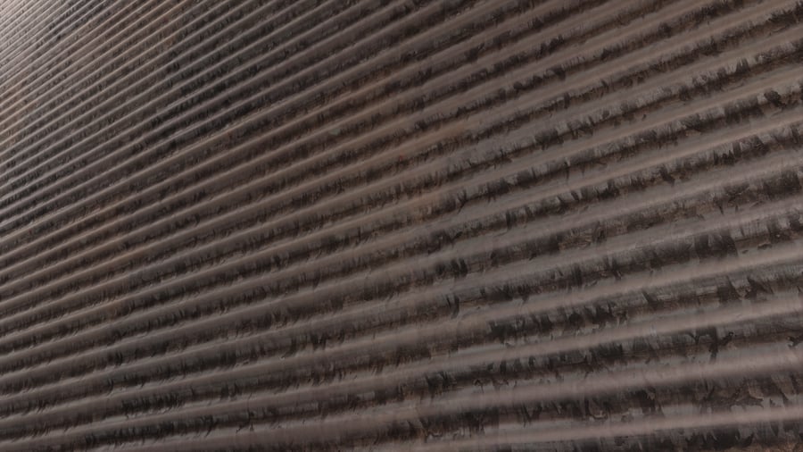 Grubby Industrial Ribbed Metal Siding Texture