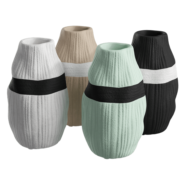 Liten modern keramisk vas modeller