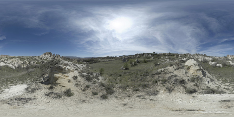 Wispy Cloud Afternoon Cappadocia Outdoor Sky HDRI
