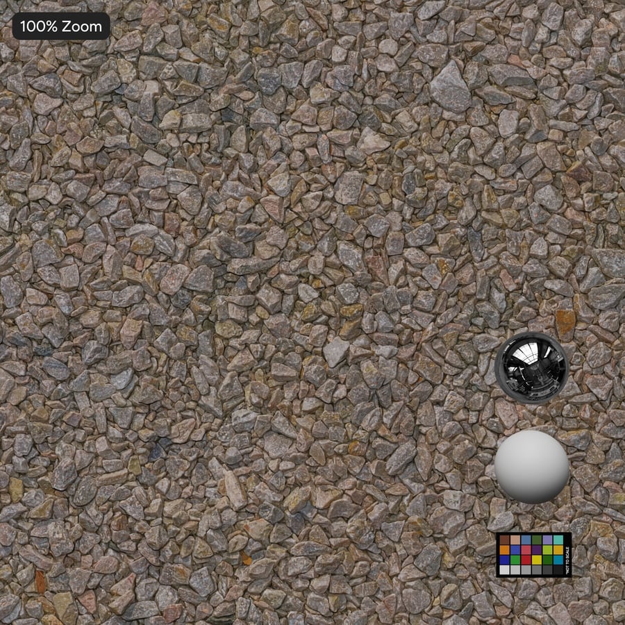 Compacte, fragmentarische grindstructuur