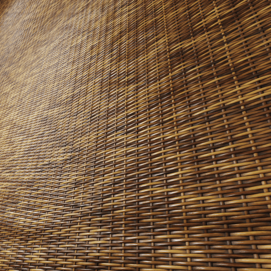 Stained Wicker Weave Texture, Brown