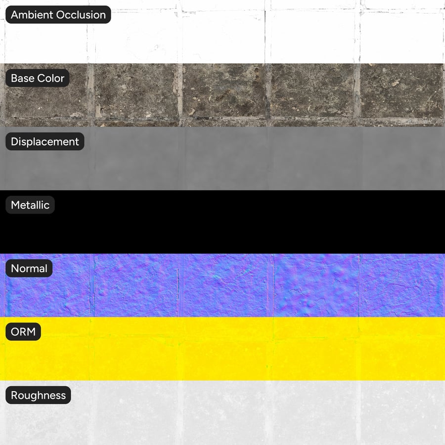 Weathered Stone Tile Sidewalk Texture