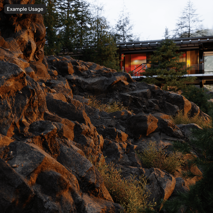 Τσακισμένος βράχος βράχου Υφή