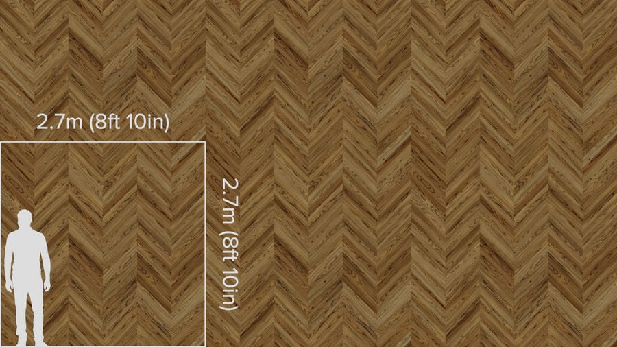 Smoked Chevron Pattern Oak Wood Flooring Texture