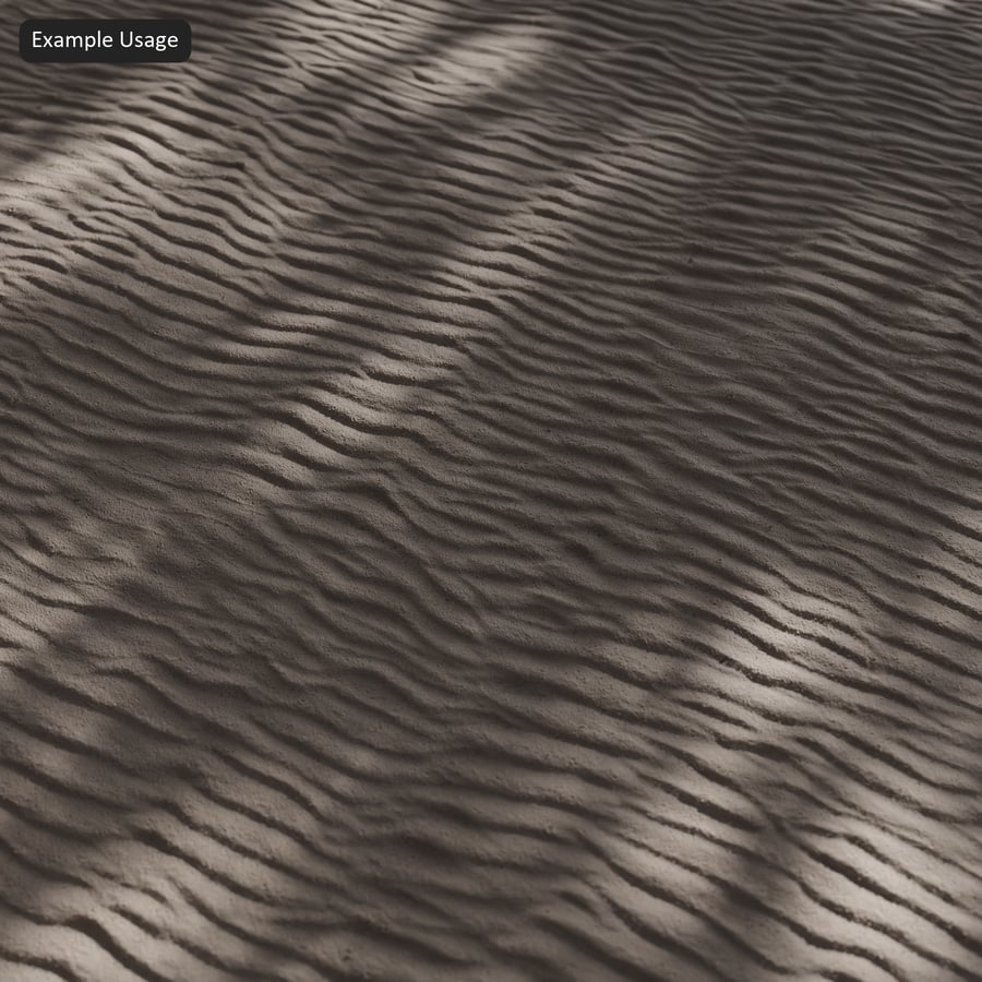 Textura de areia molhada ondulada