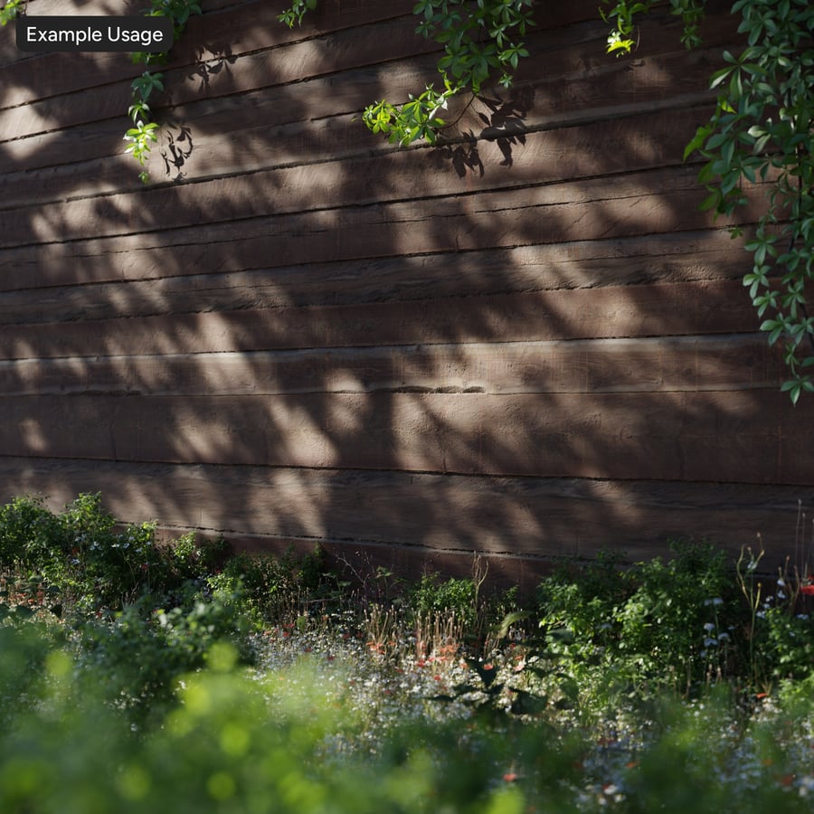 Texture Tường Gỗ Tròn Bị Trầy Xước