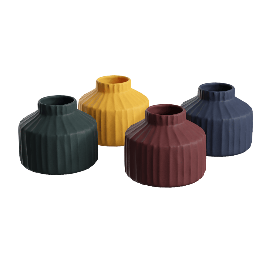 Short Ceramic Origami Vase Models