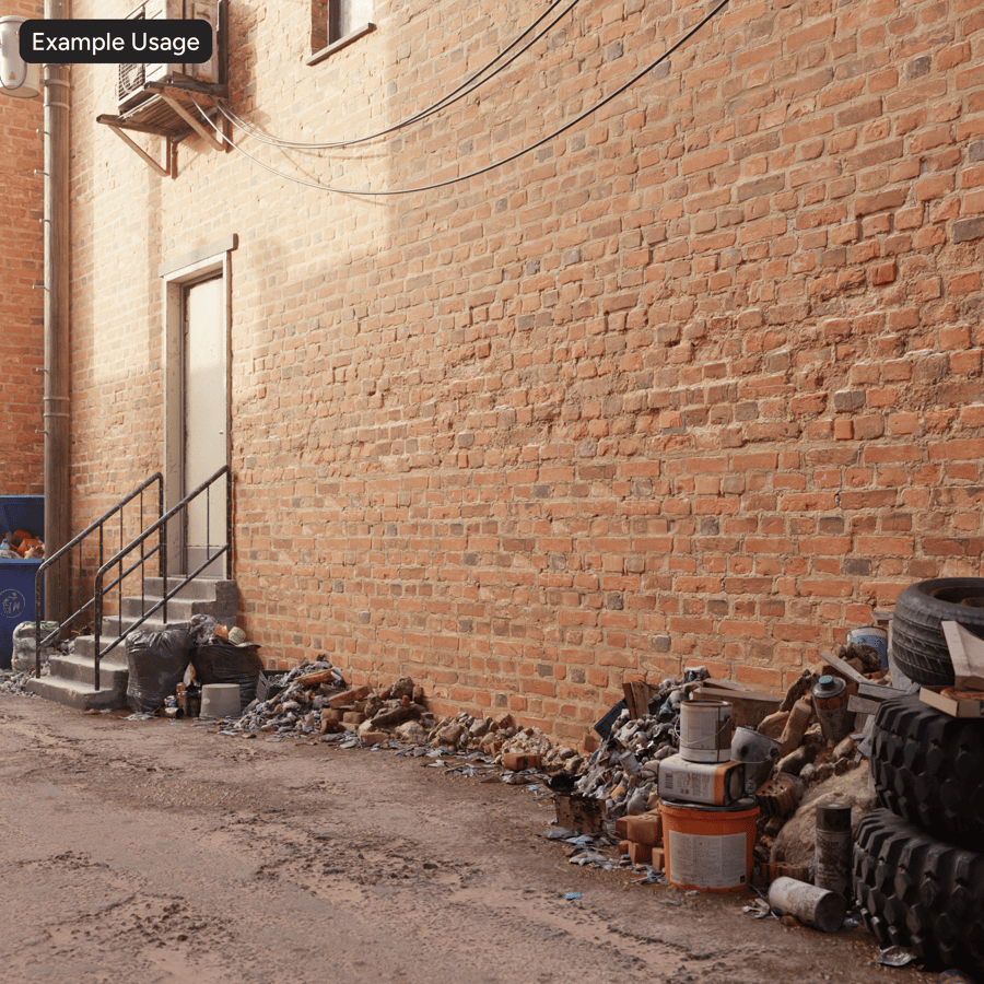 오래된 러닝 본드 벽돌 벽 텍스처, 레드