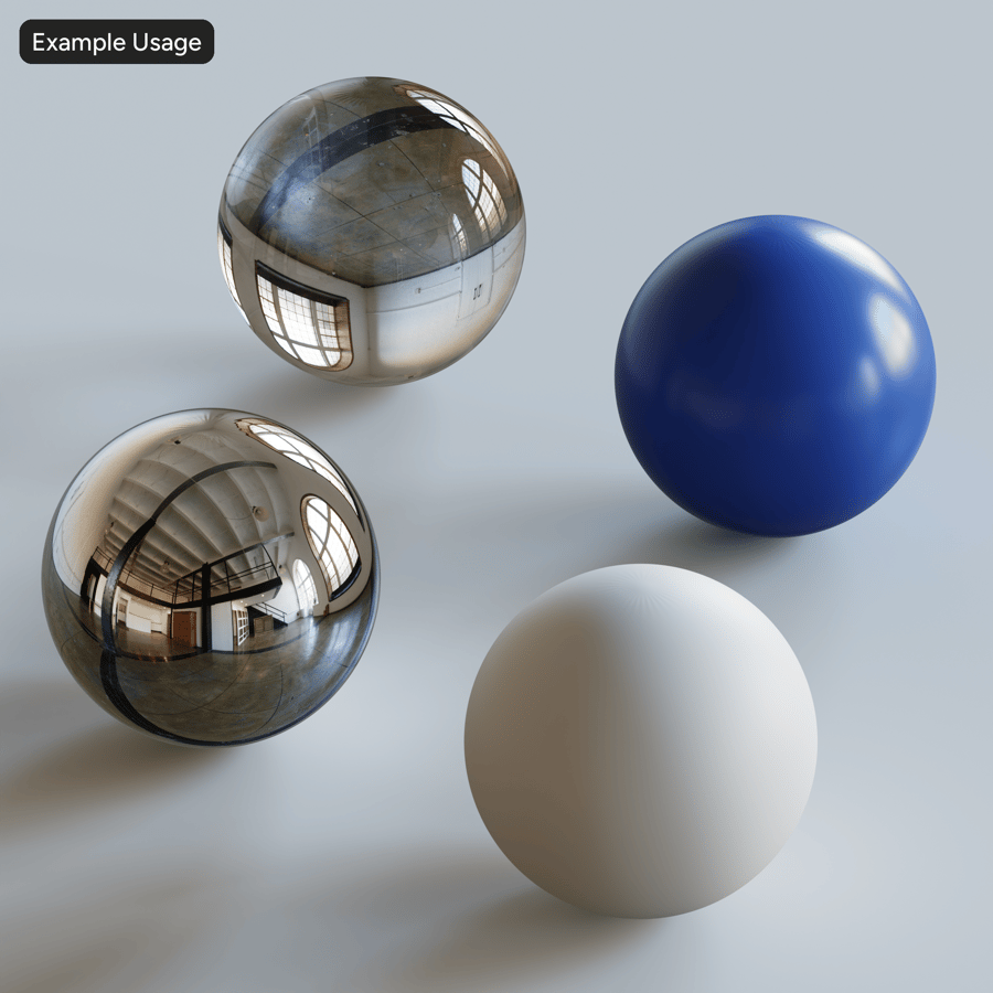 HDRI de interior de loft industrial, luz diurna cálida de tarde